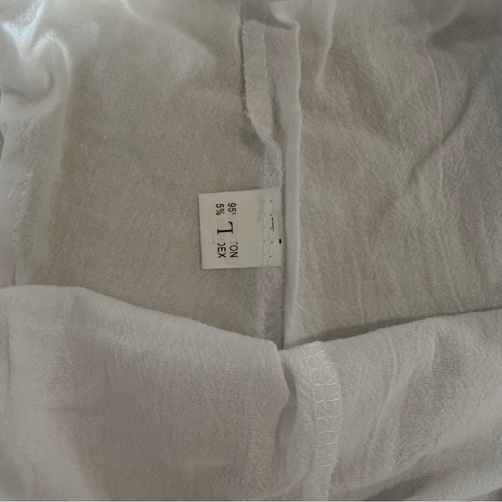 Women's NEW Pull On Drawstring Waist Below Knee Wide Leg Capri Size L #260662 - Picture 4 of 8